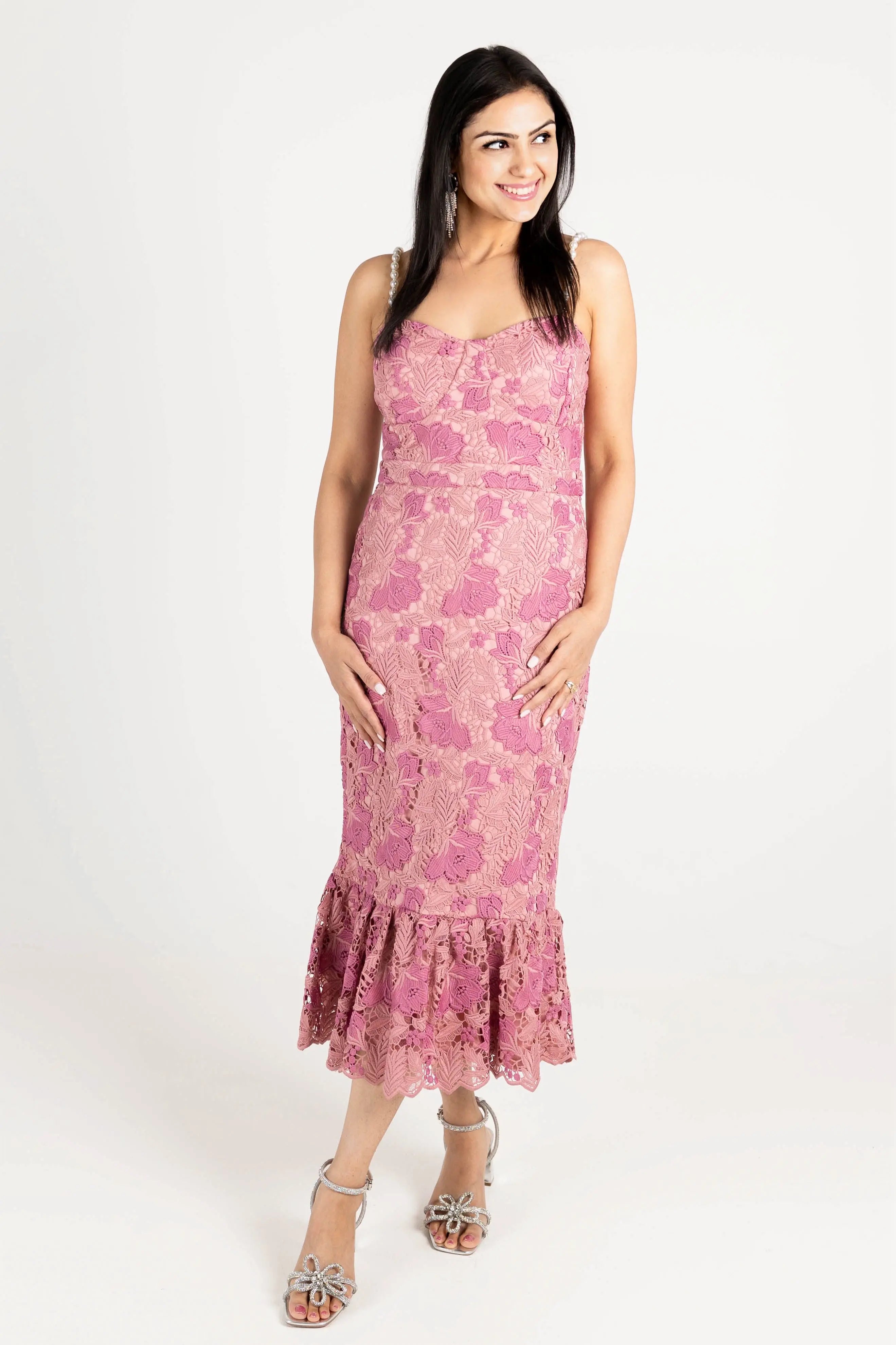 Beyond the Sea Pearl Trim Mermaid Dress Just Me