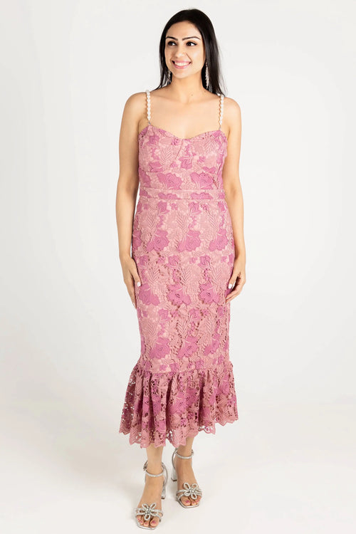 Beyond the Sea Pearl Trim Mermaid Dress Just Me