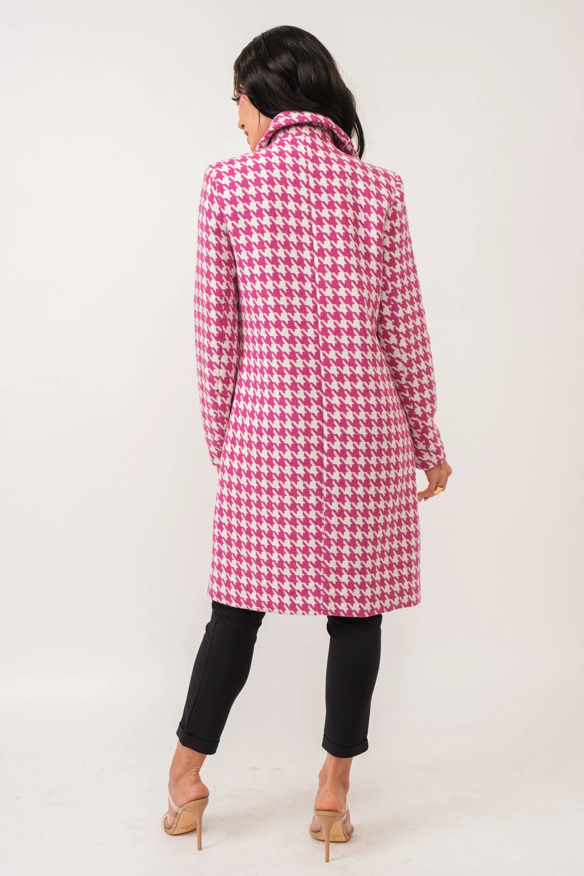 Just The Way You Are Double Breasted Long Coat Tea & Cup