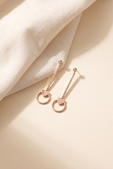 Alina Heart String Earrings, Still life