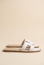 Amara H-Shaped Cutout Croc Slide Sandal, Side
