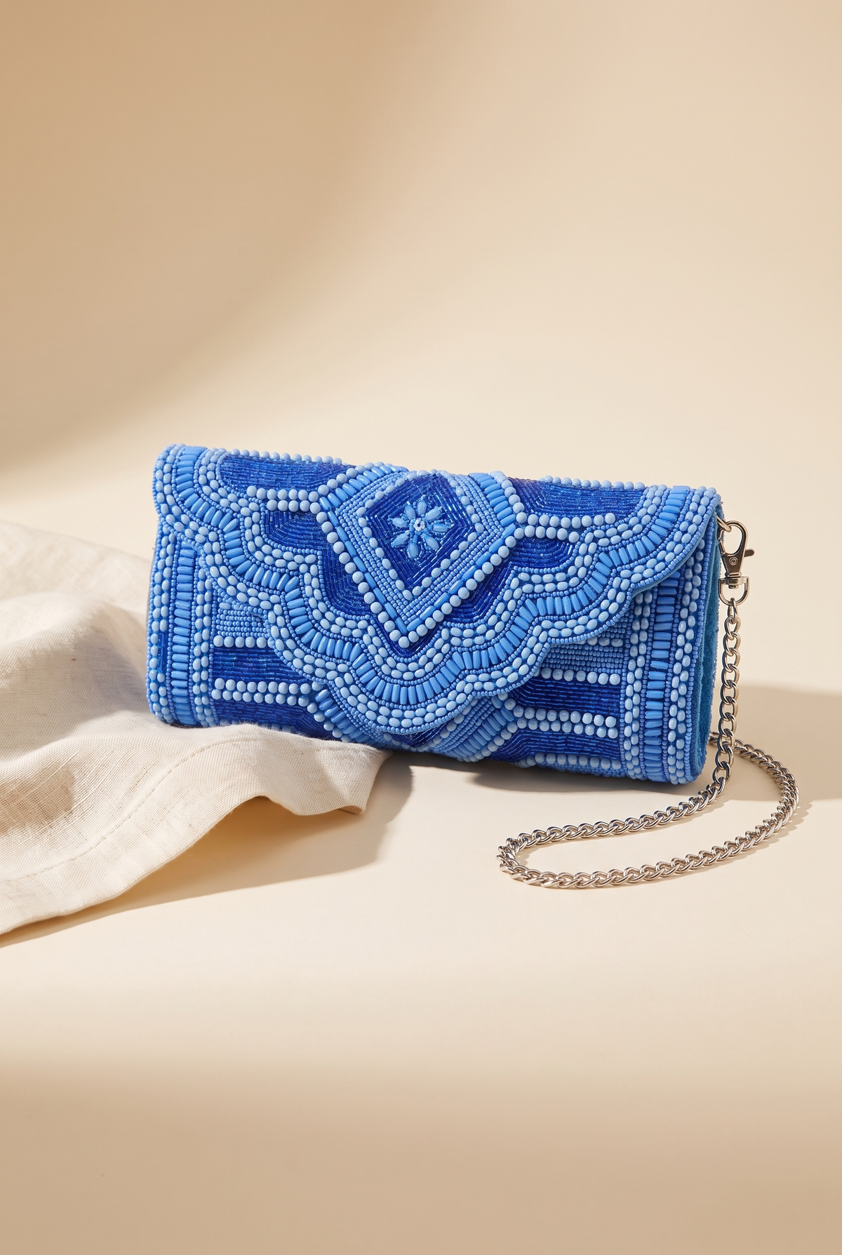 Azure Glamour Clutch, Still life