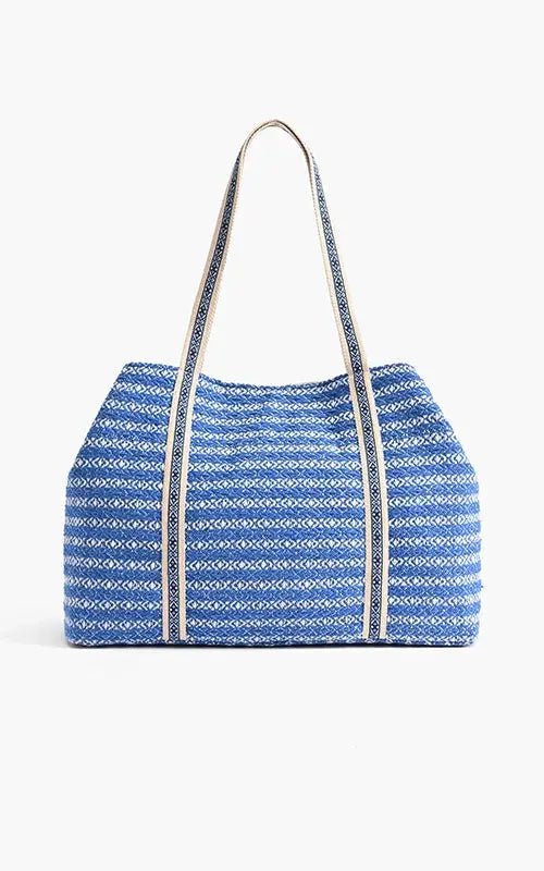 Marina Blue Embellished Tote America & Beyond