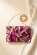 Pink Party Beaded Clutch, Still life