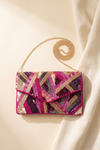 Pink Party Beaded Clutch, Still life