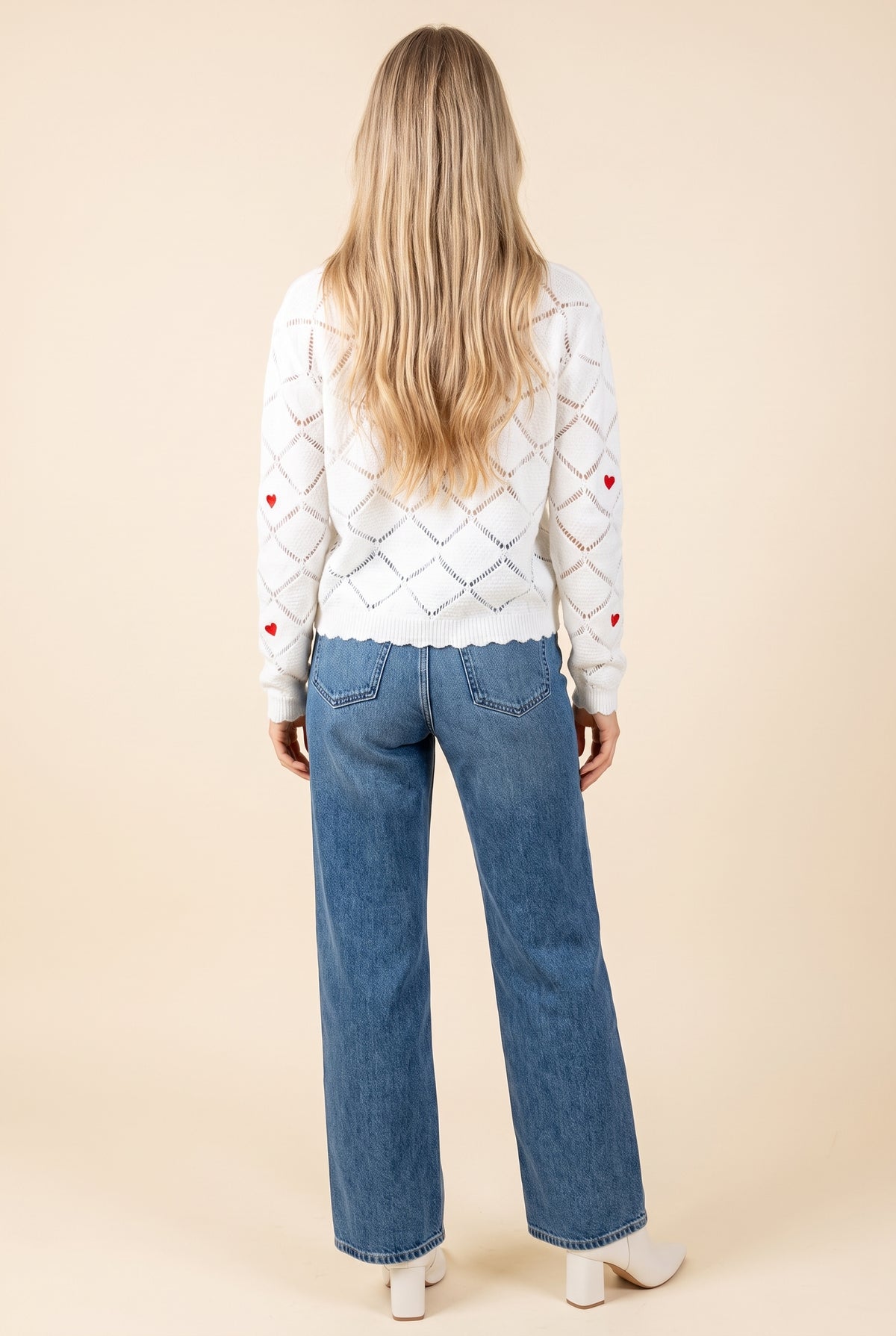 Be My Valentine Heart Sweater, Back