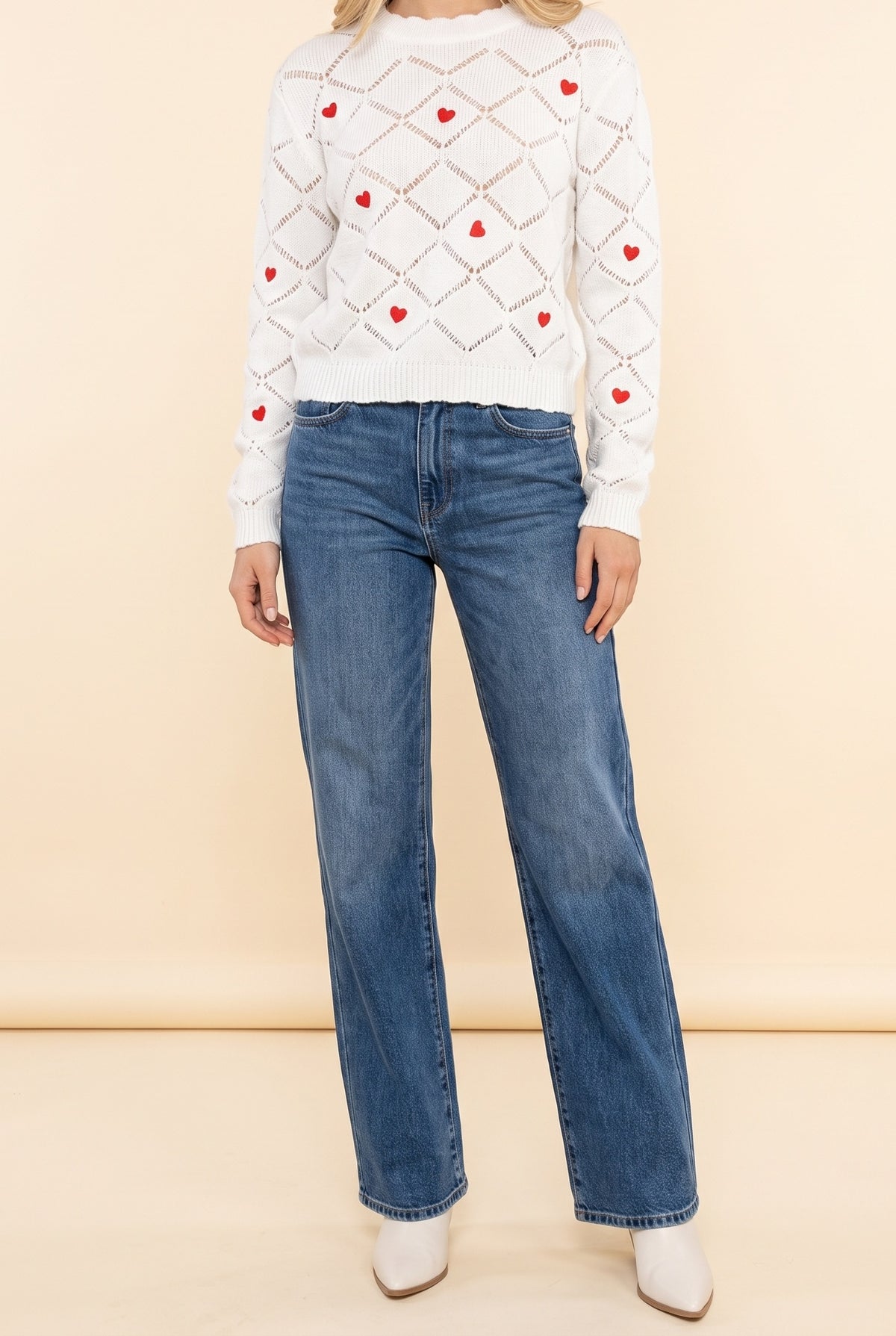 Be My Valentine Heart Sweater, Front