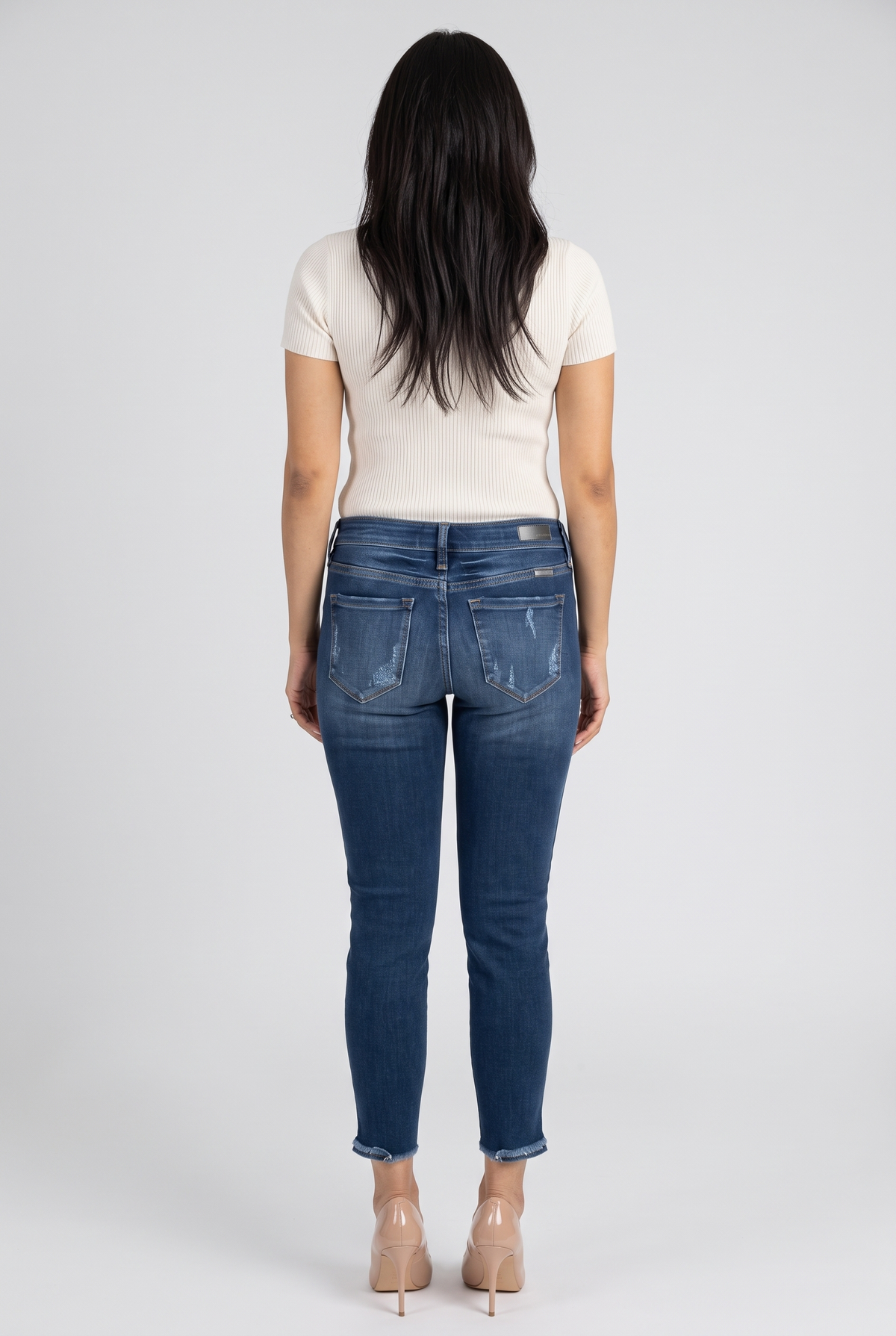 Beautiful Day Mid Rise Ankle Jeans, Back