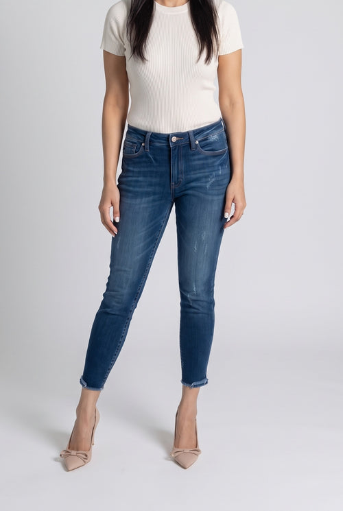 Beautiful Day Mid Rise Ankle Jeans, Front