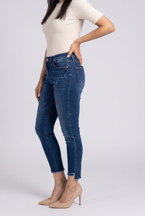 Beautiful Day Mid Rise Ankle Jeans, Side