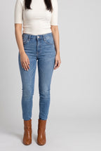 Bold Adventures High Rise Skinny Jeans, Close-up