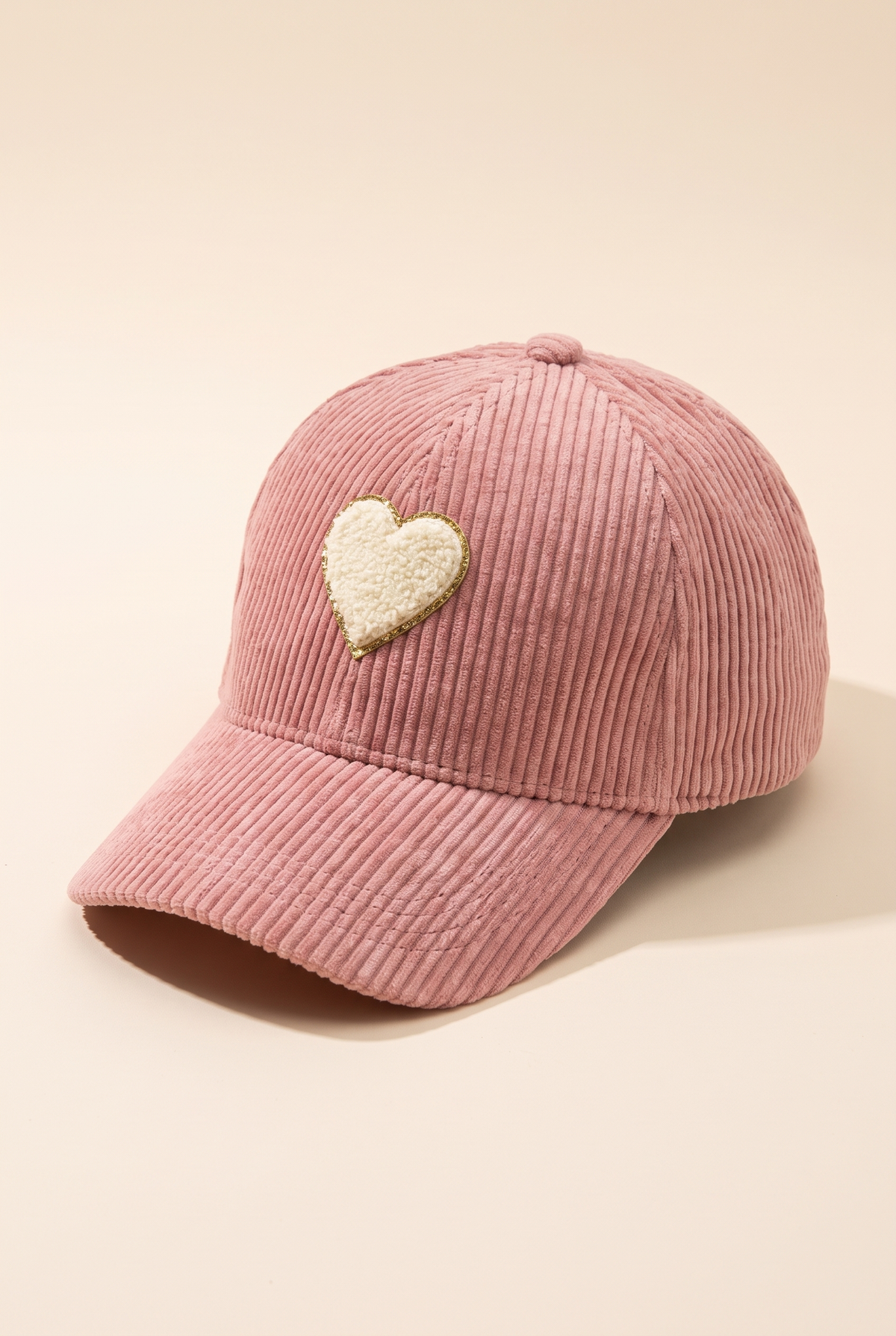 Brianna Heart Corduroy Cap, Still life