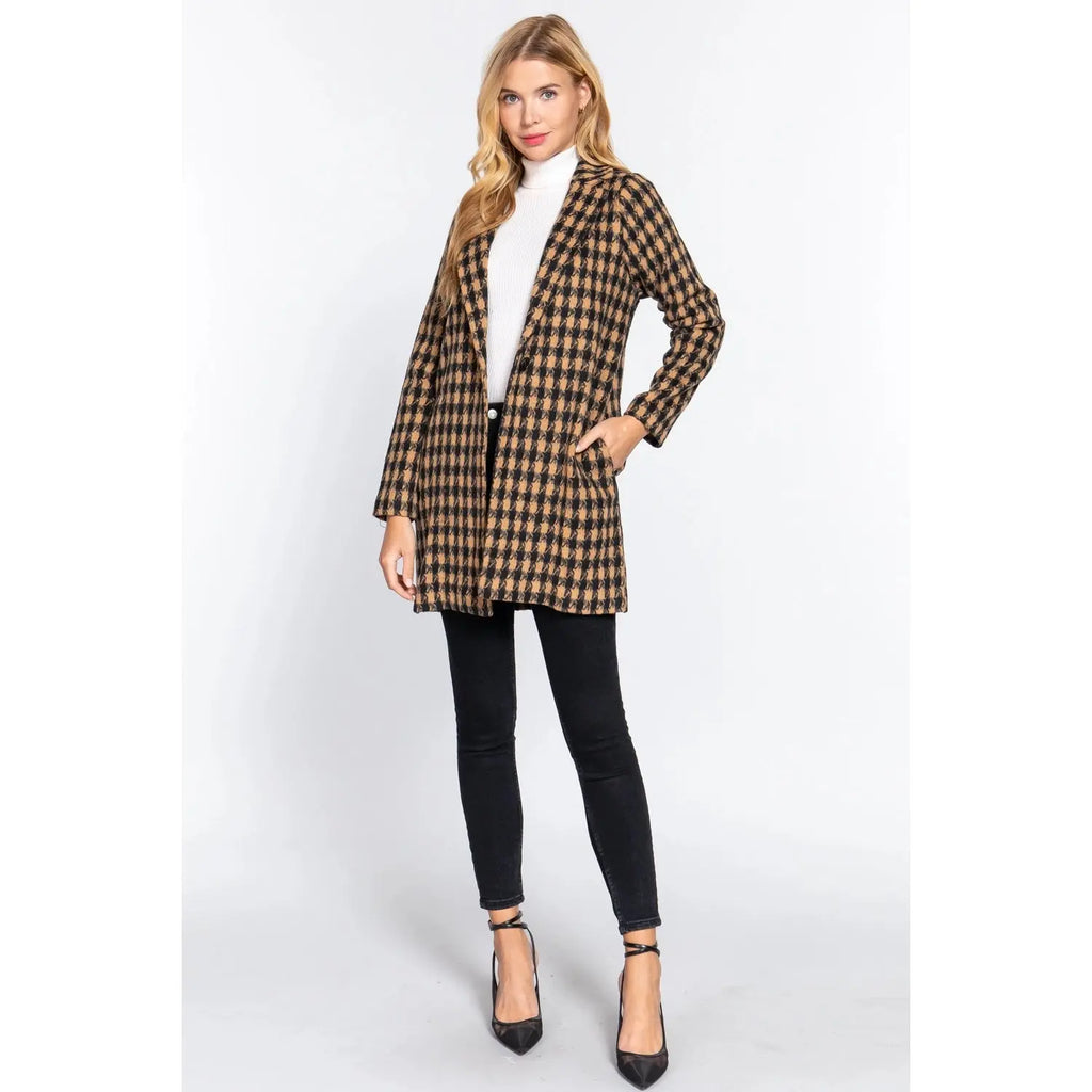 It's Always About You One Button Jacquard Jacket Promesa