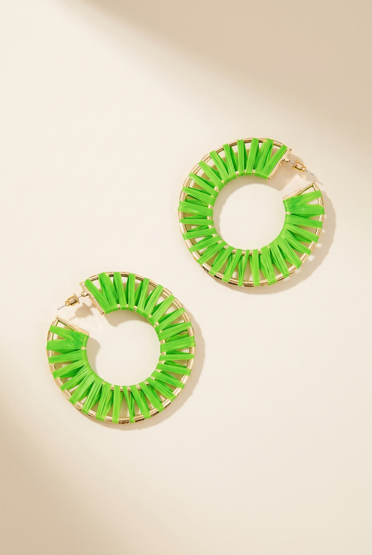 Chloe Earrings, Green still life