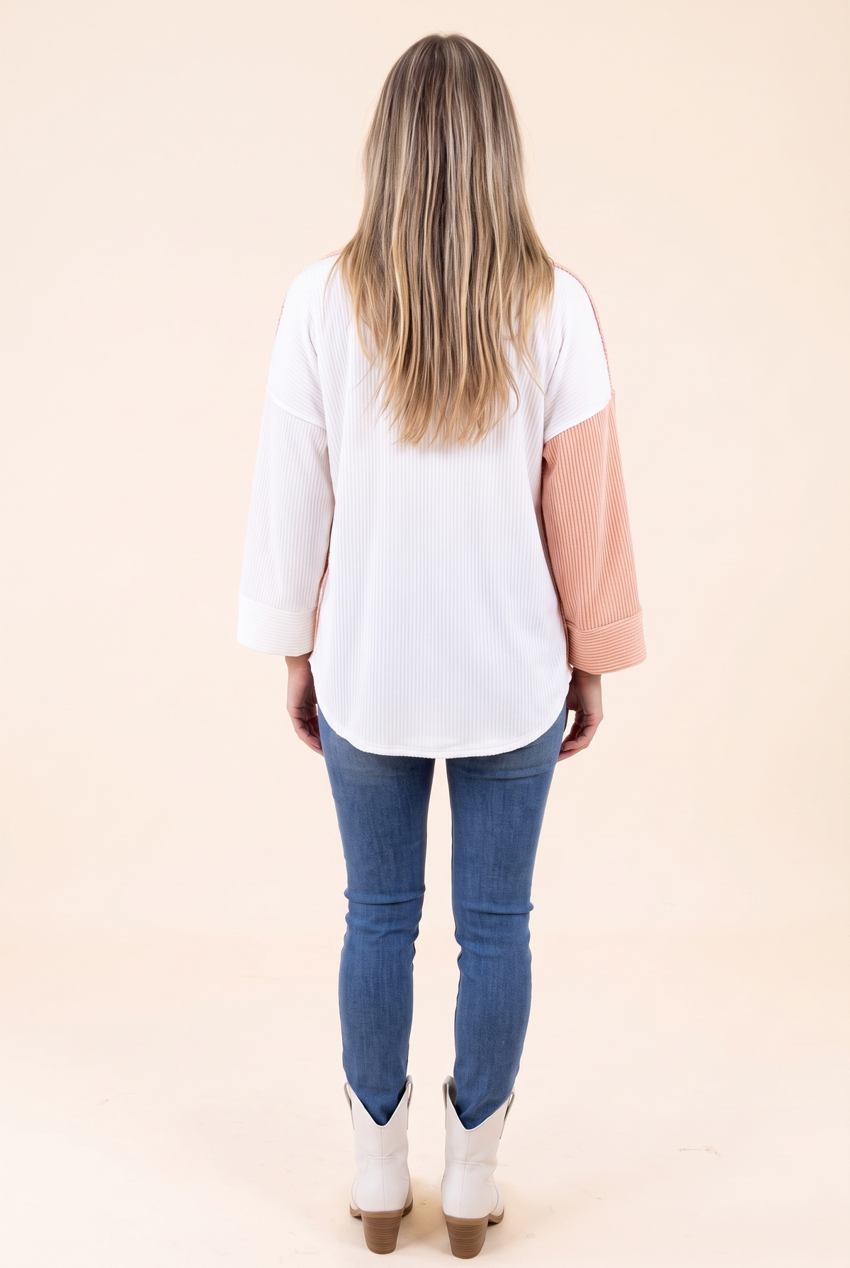 Cool Without Trying Color Block Shacket, Back