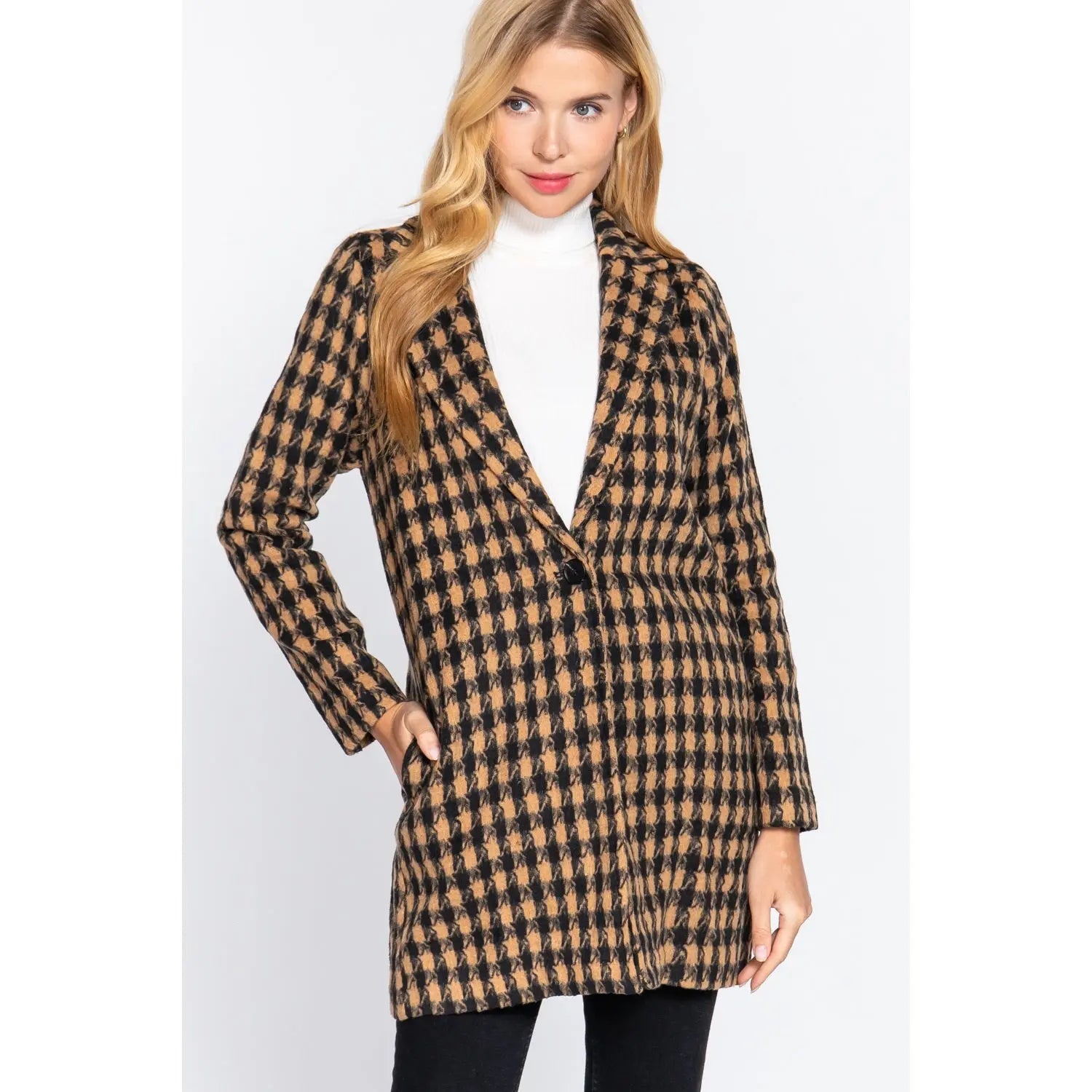 It's Always About You One Button Jacquard Jacket Promesa