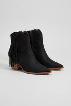 Dixie Tassel Detail Pointed-Toe Western Ankle Boots, Packshot