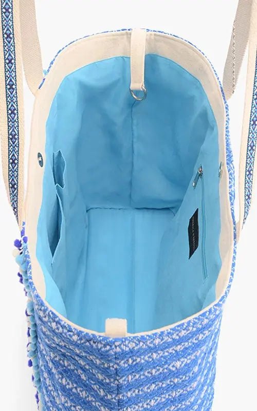 Marina Blue Embellished Tote America & Beyond