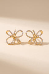 Evelyn Earrings, Gold still life