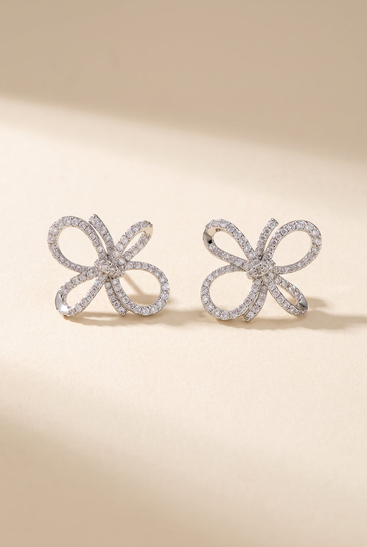 Evelyn Earrings, Silver still life