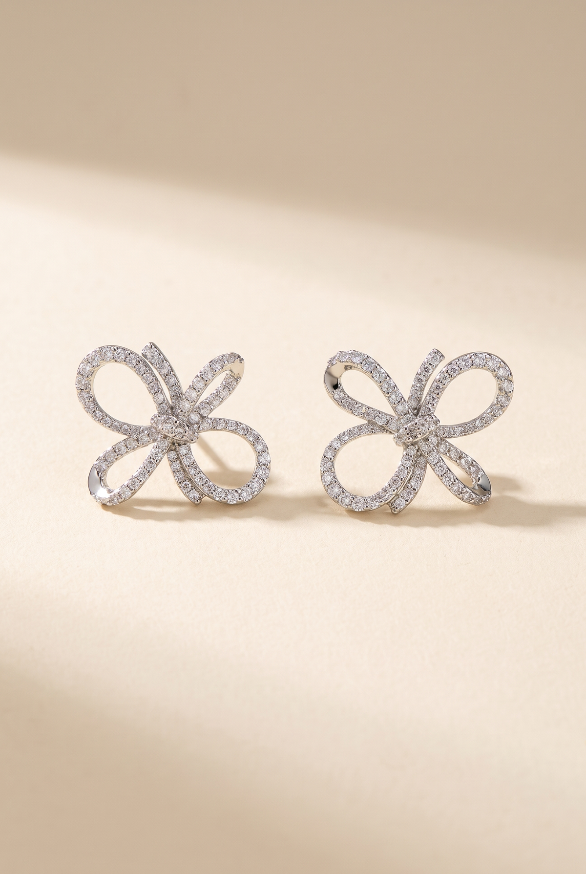 Evelyn Earrings, Silver still life