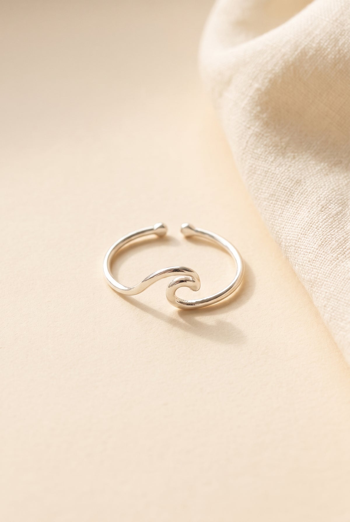 Fiona Wave Cutout Adjustable Ring, Still life