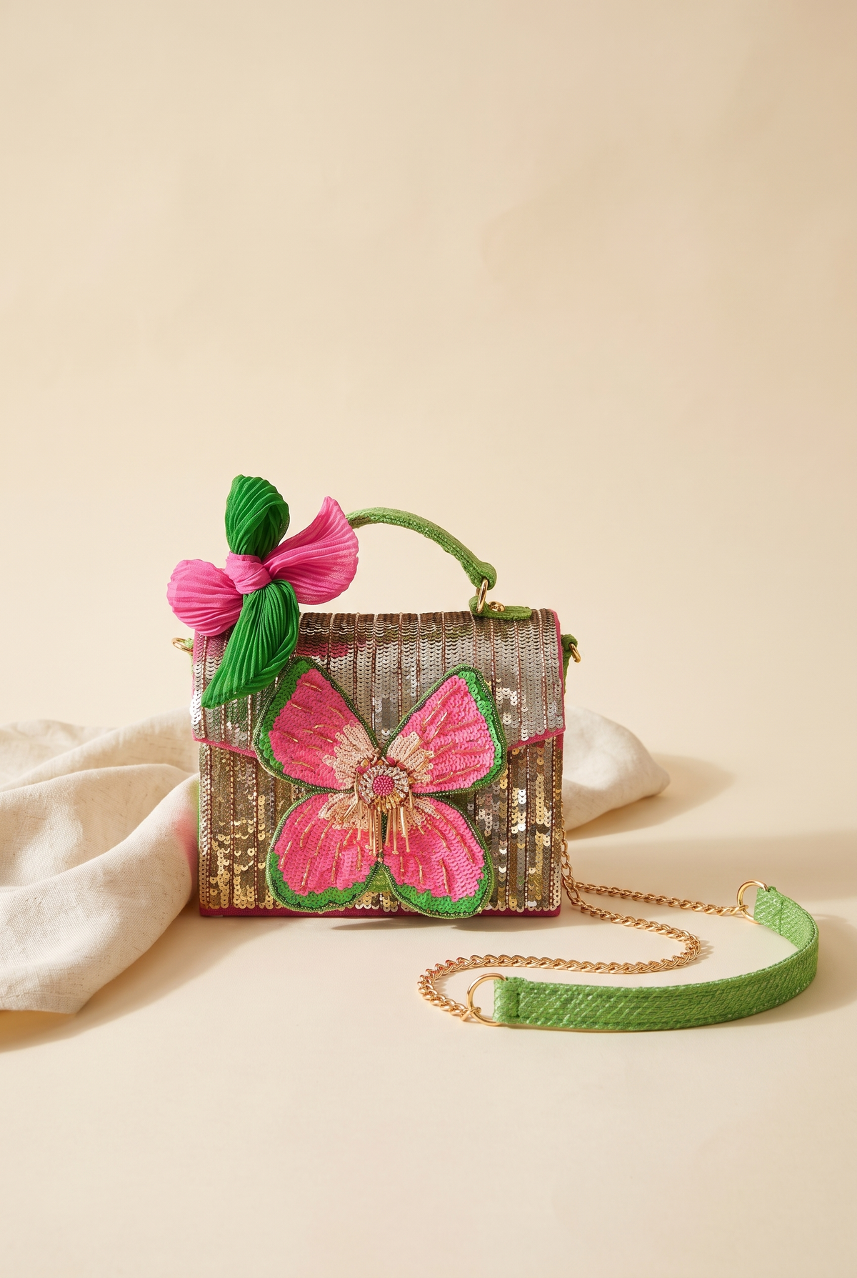 Flora Glam Doll Top Handle Bag, Still life