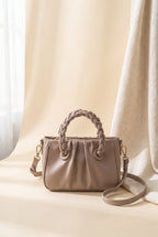 Gracelyn Recycled Vegan Crossbody Bag in Nude, Still life