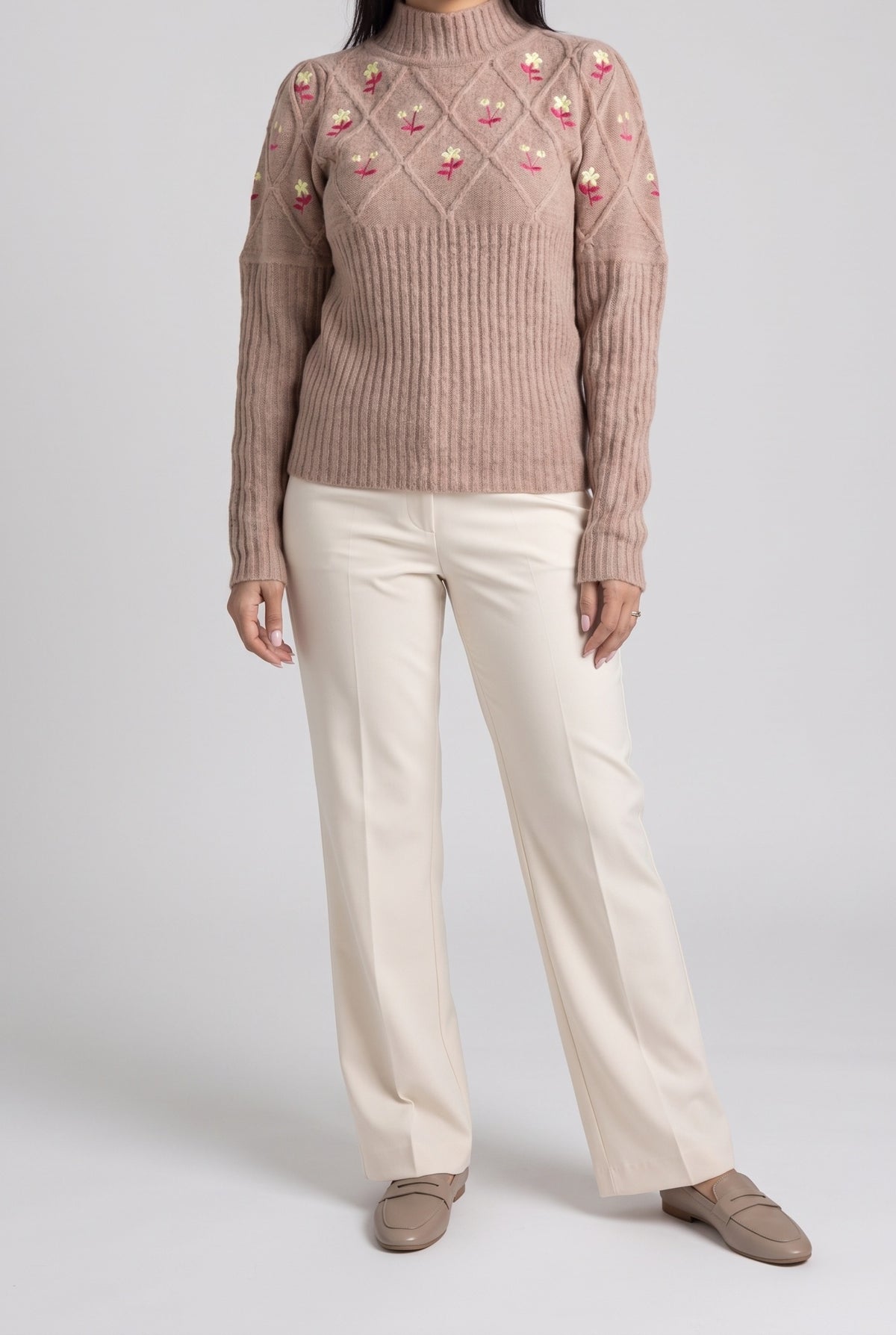 Happy Times Floral Sweater, Front