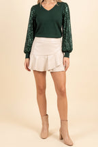 Holiday Wishes Sweater Top, Front