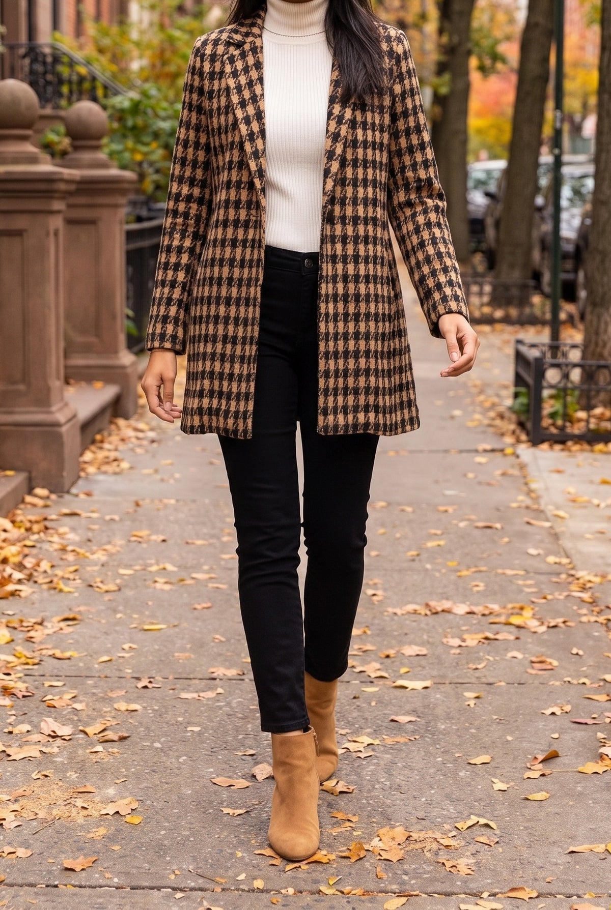 It's Always About You One Button Jacquard Jacket, Fall street
