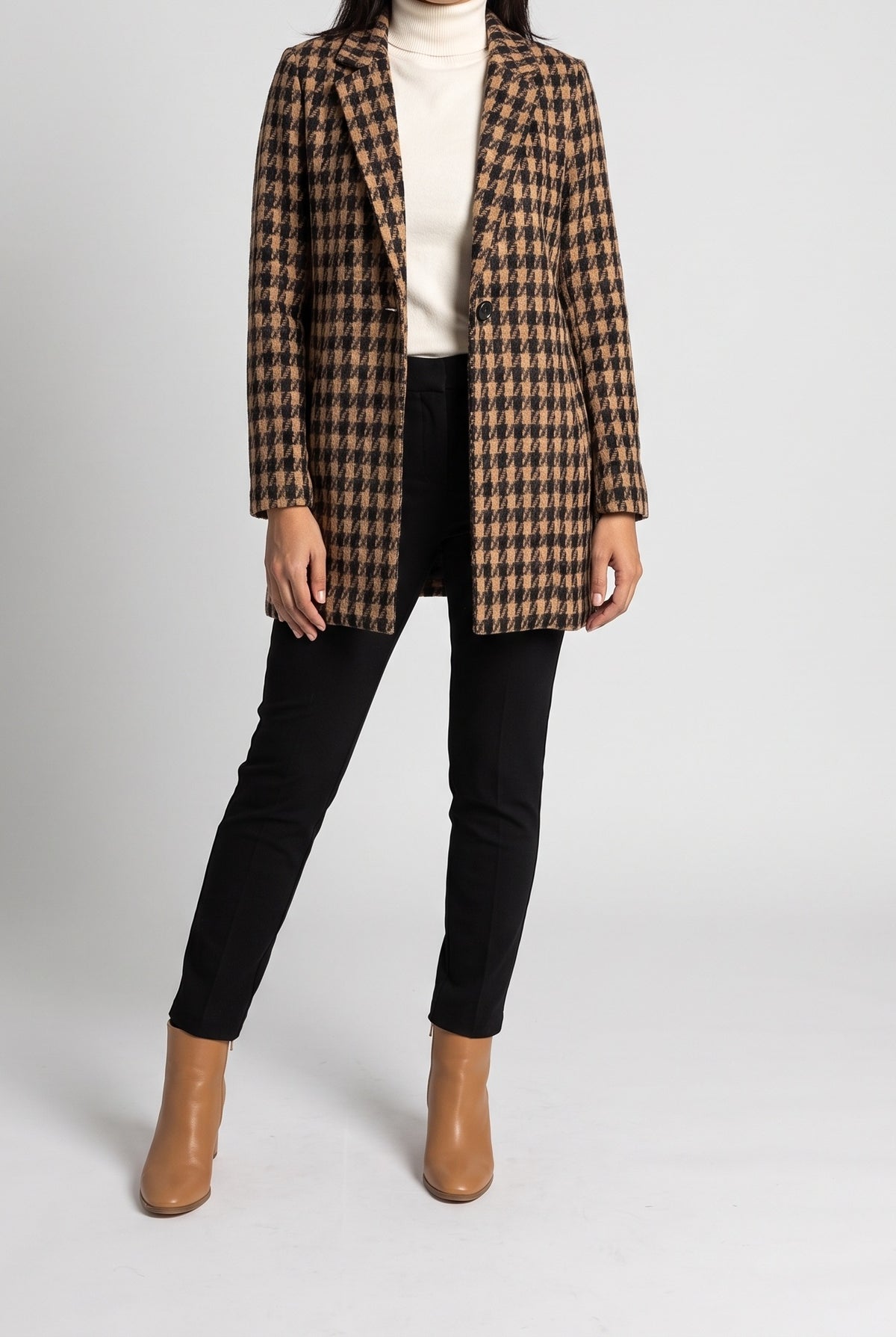 It's Always About You One Button Jacquard Jacket, Front