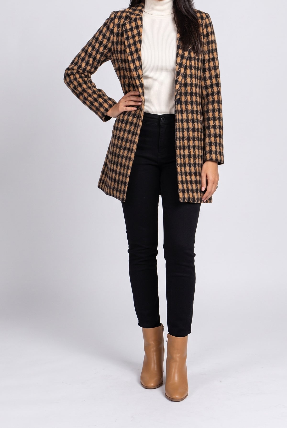 It's Always About You One Button Jacquard Jacket, Side