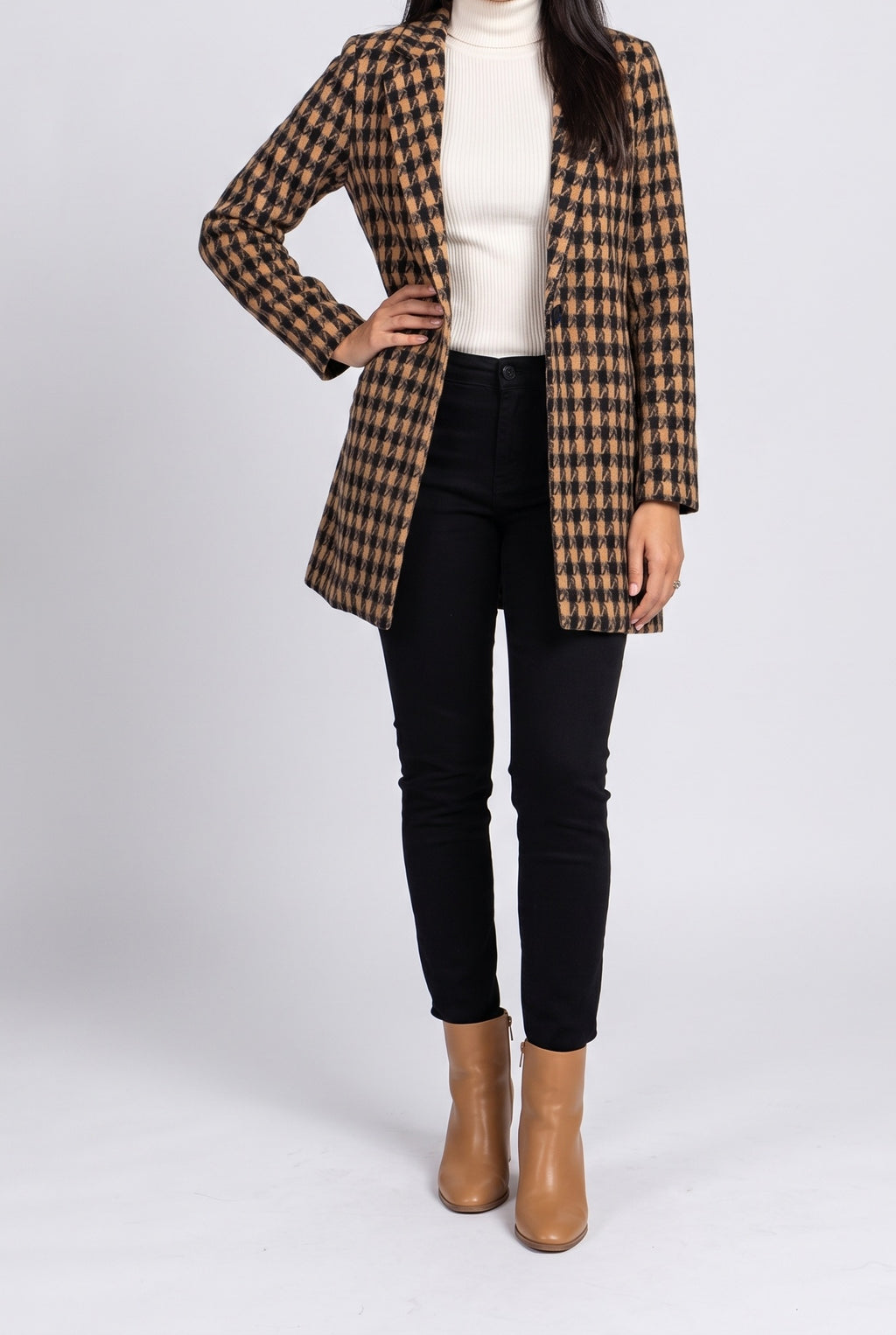 It's Always About You One Button Jacquard Jacket, Side