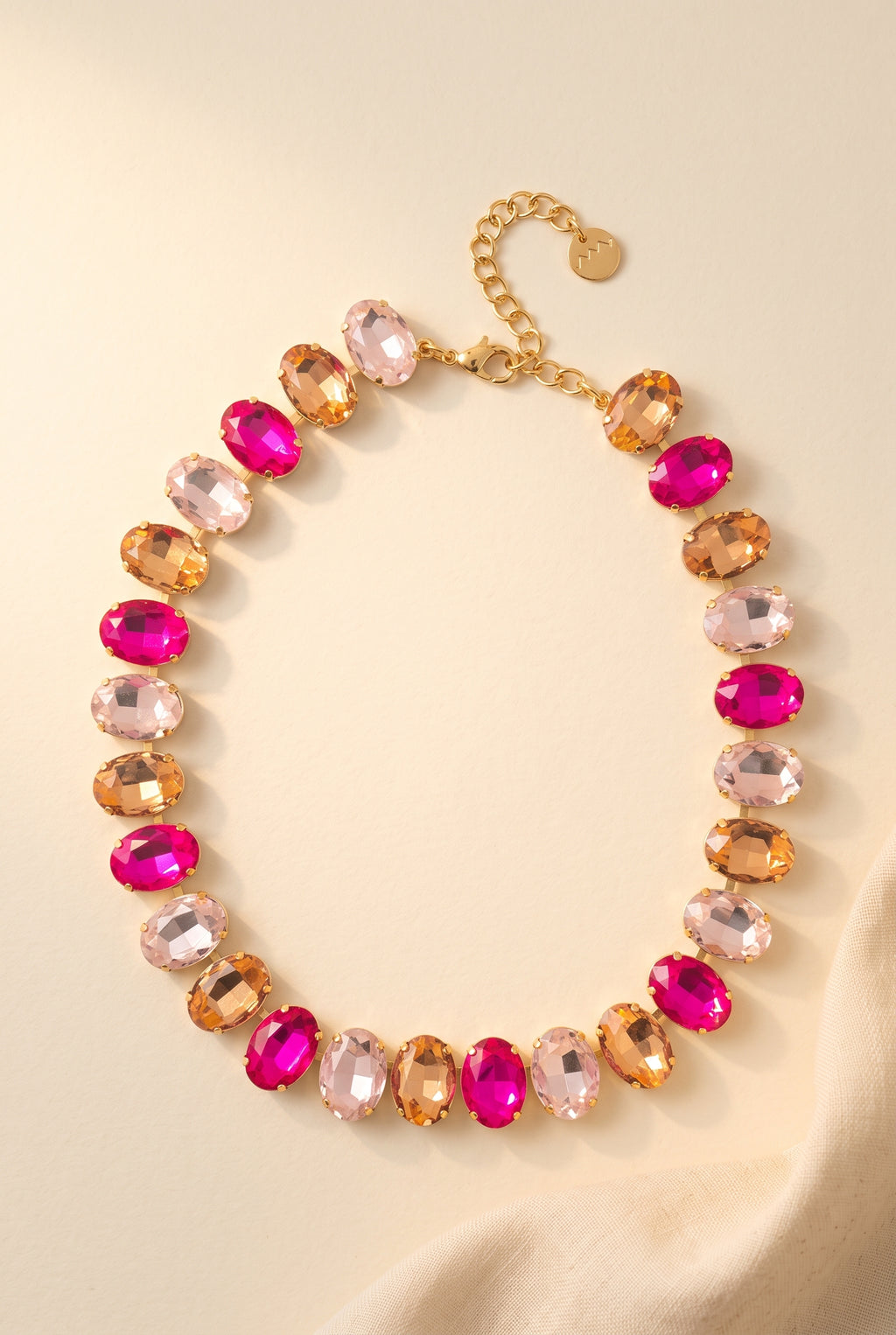 Jane Pink Radiance Crystal Necklace, Still life