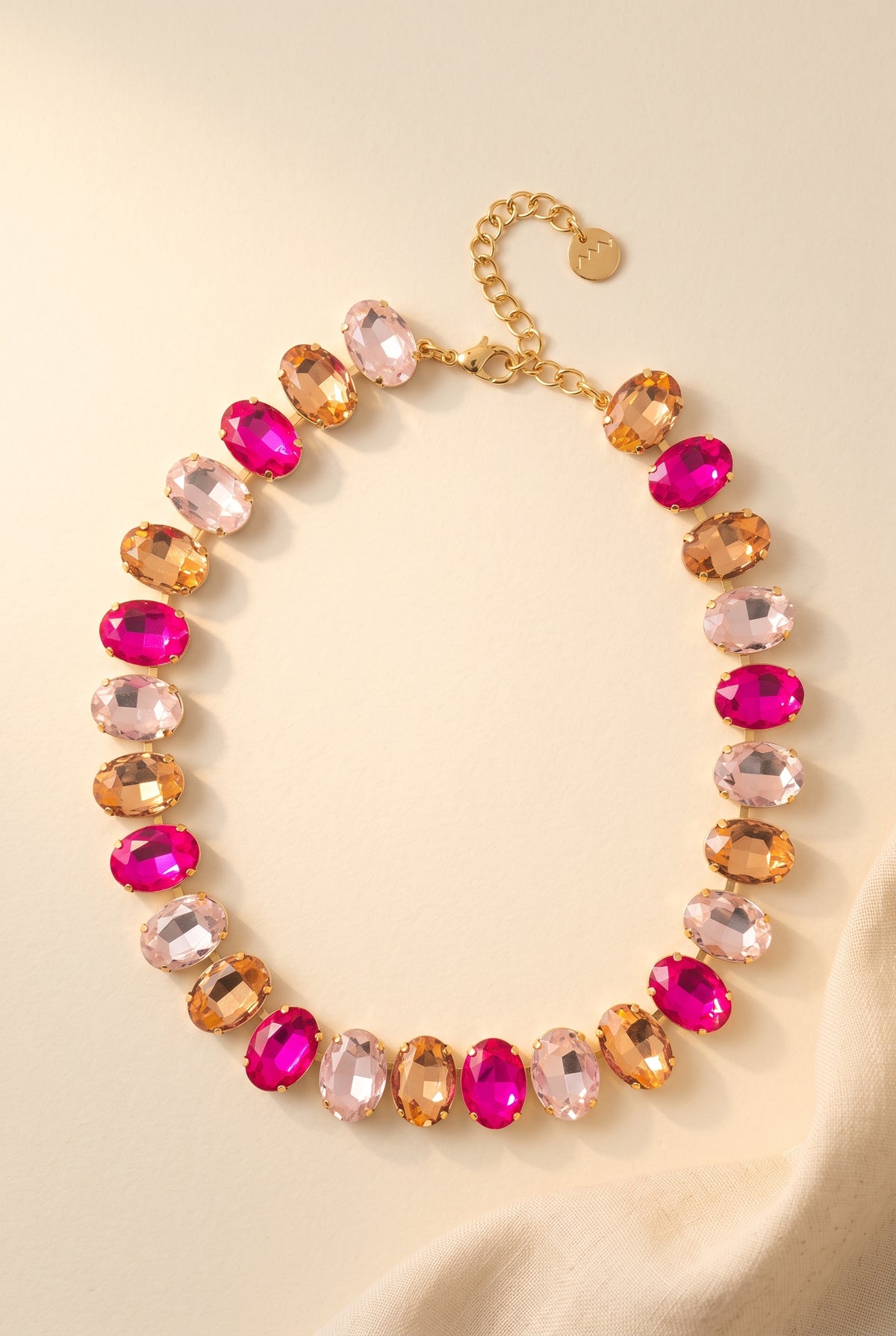 Jane Pink Radiance Crystal Necklace, Still life