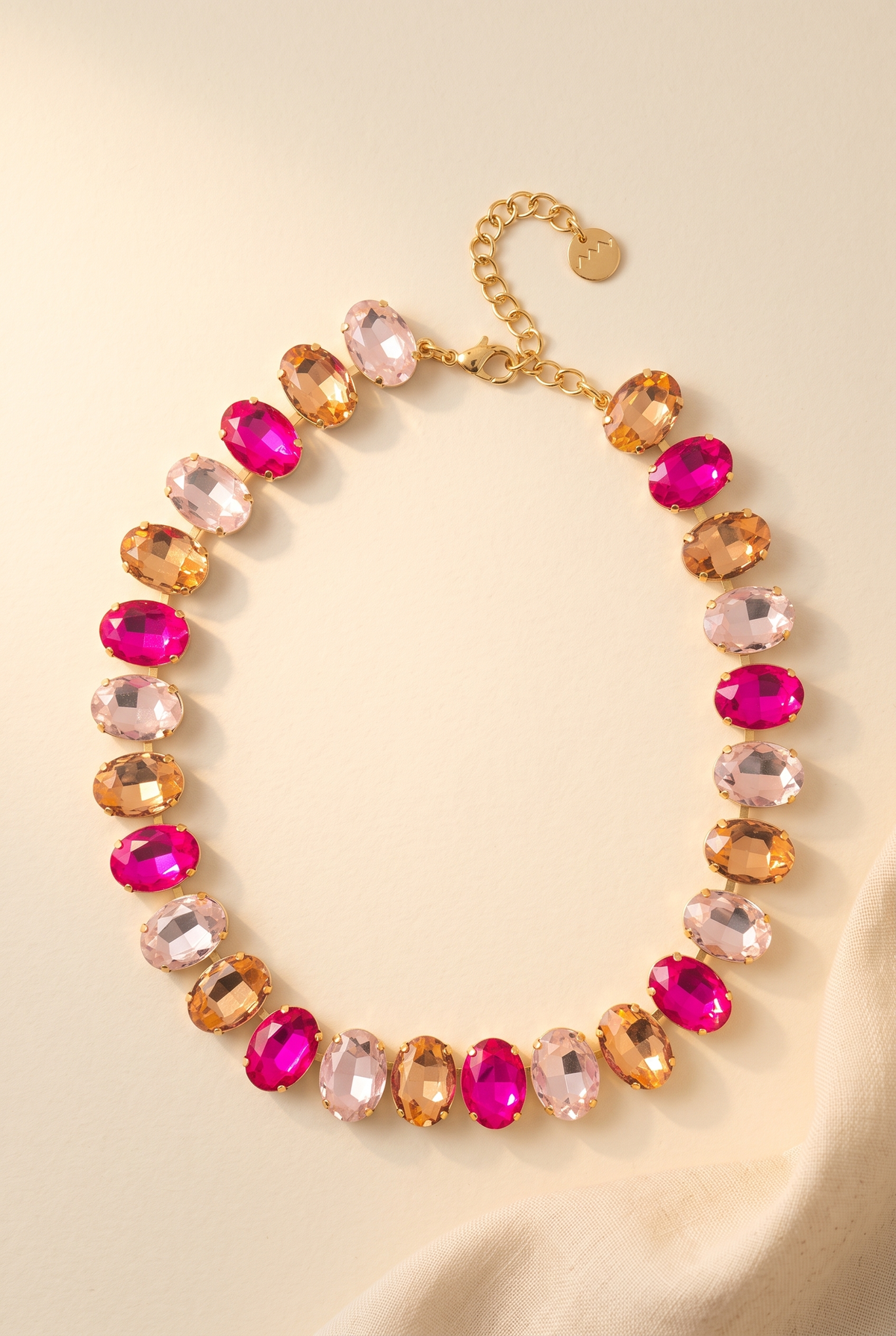 Jane Pink Radiance Crystal Necklace, Still life