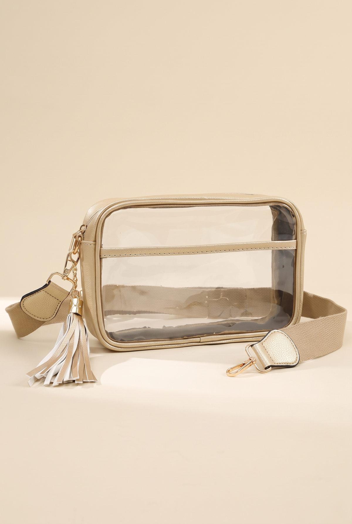 Joanna Cross Body Camera Bag, Gold still life