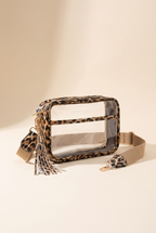 Joanna Cross Body Camera Bag, Leopard still life