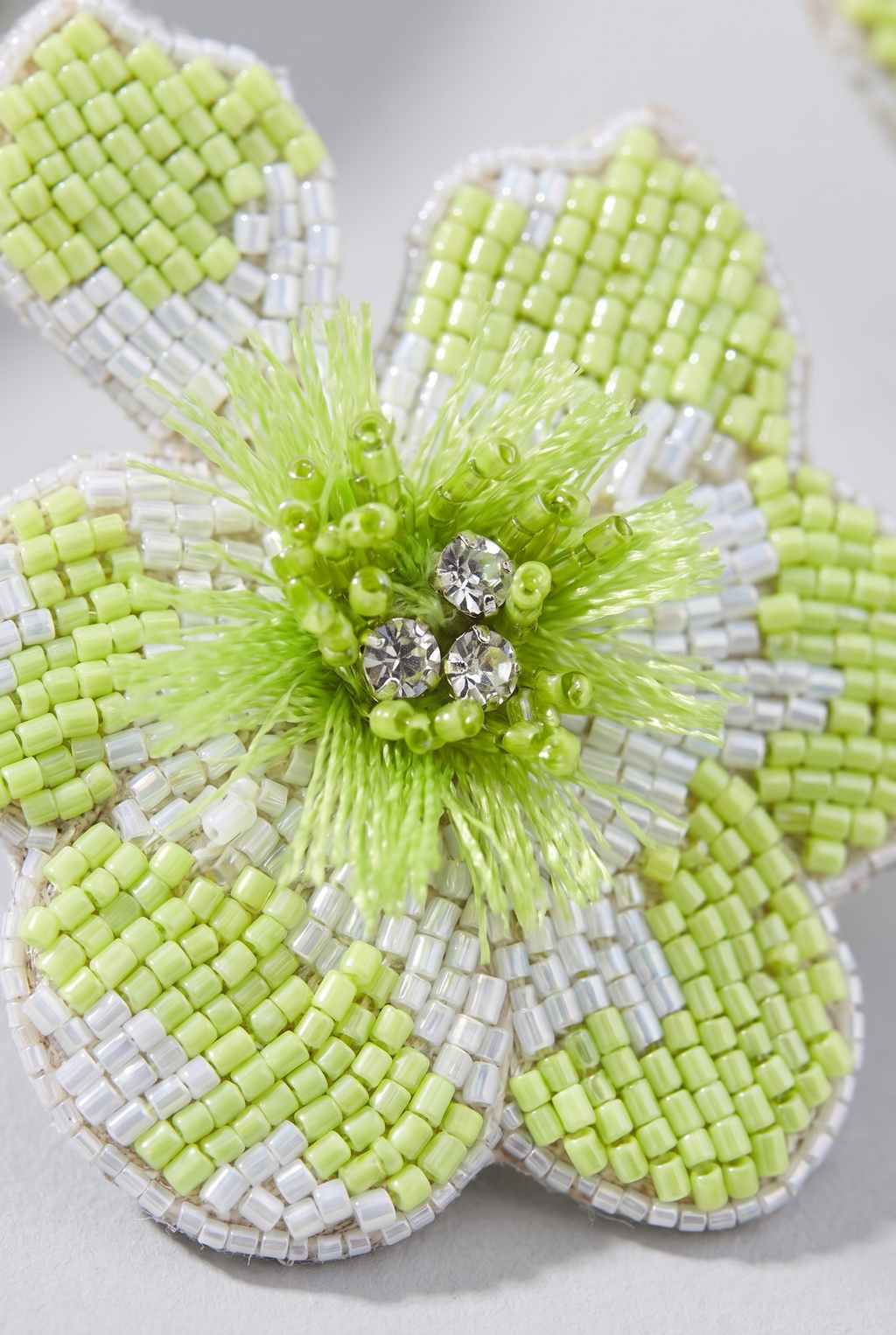 Juniper Petal Pop Drop Earrings, Macro
