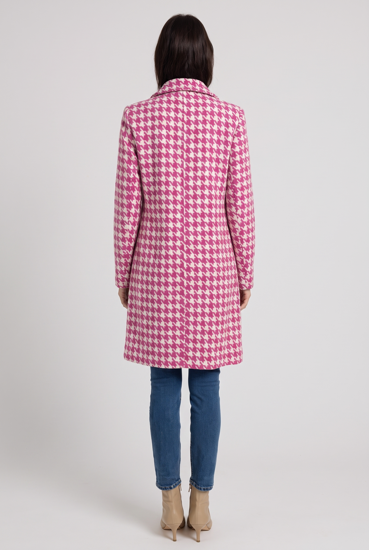 Just The Way You Are Double Breasted Long Coat, Back