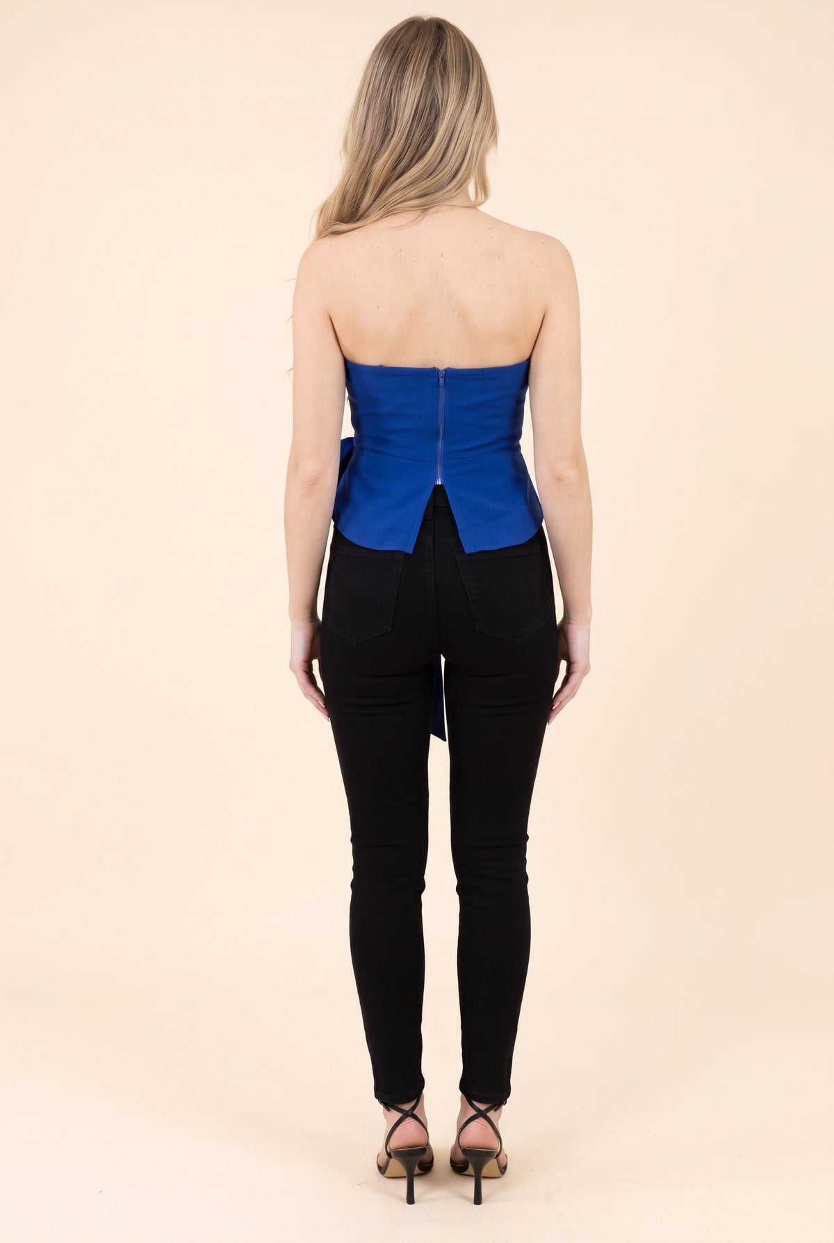 Love Is An Open Door Side Bow Tube Top, Back