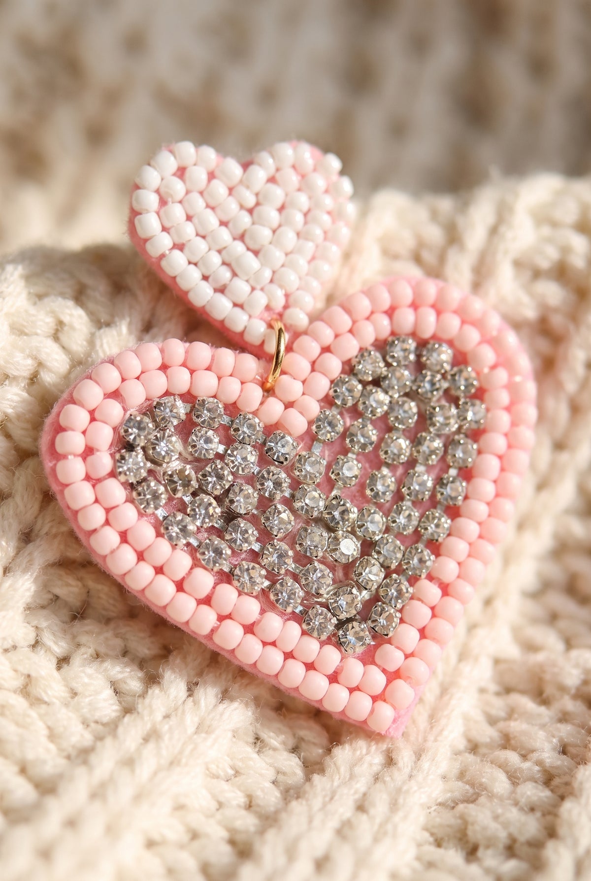Loveleen Heart Earrings, Detail