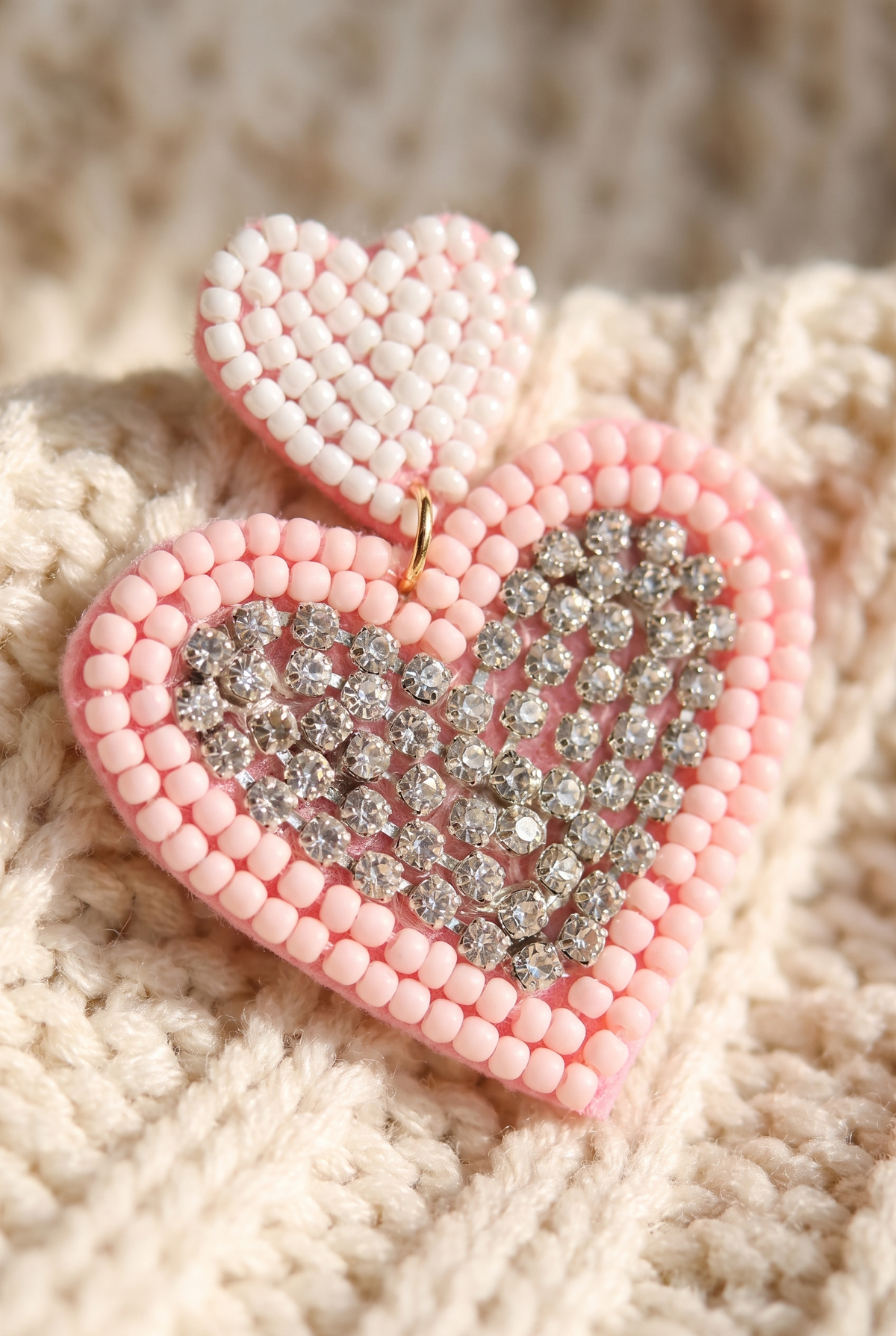 Loveleen Heart Earrings, Detail