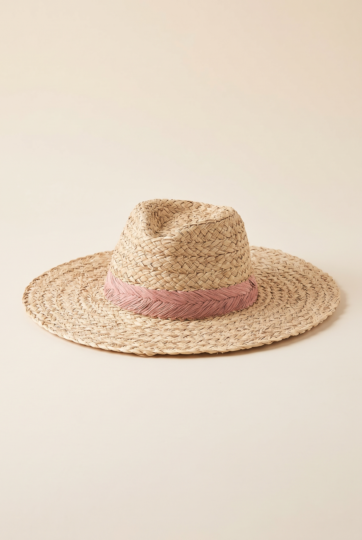 Lyla Braided Leaf Strap Straw Hat, Still life