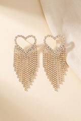 Melissa Heart Fringe Earring, Still life