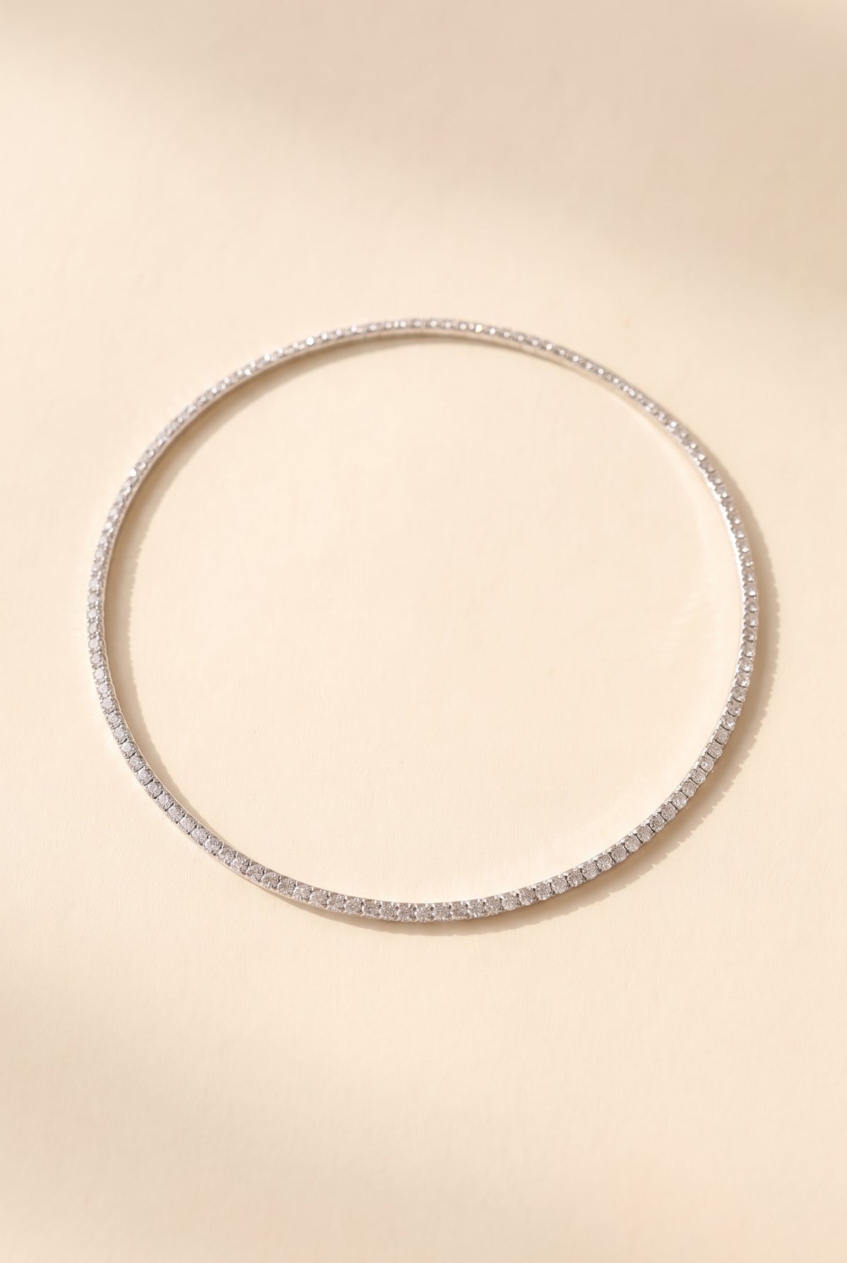 Nora Choker Necklace, Silver still life