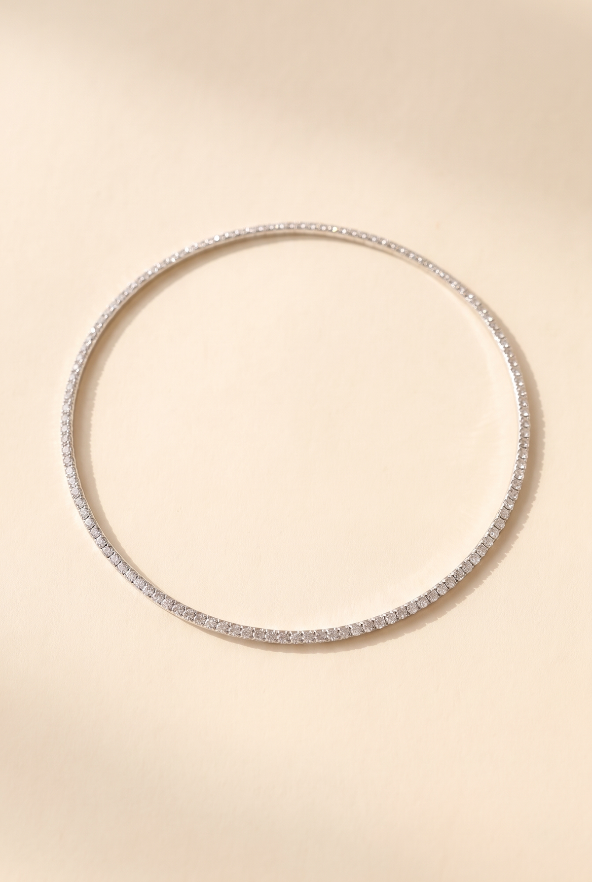 Nora Choker Necklace, Silver still life