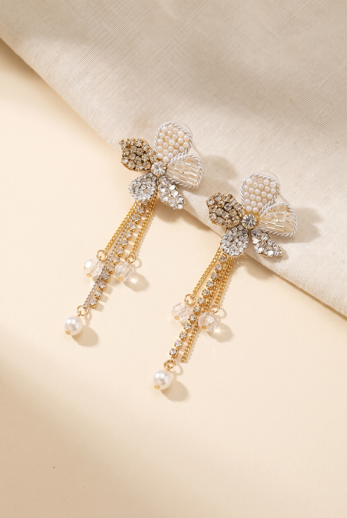 Orchid Flower Earrings, Still life