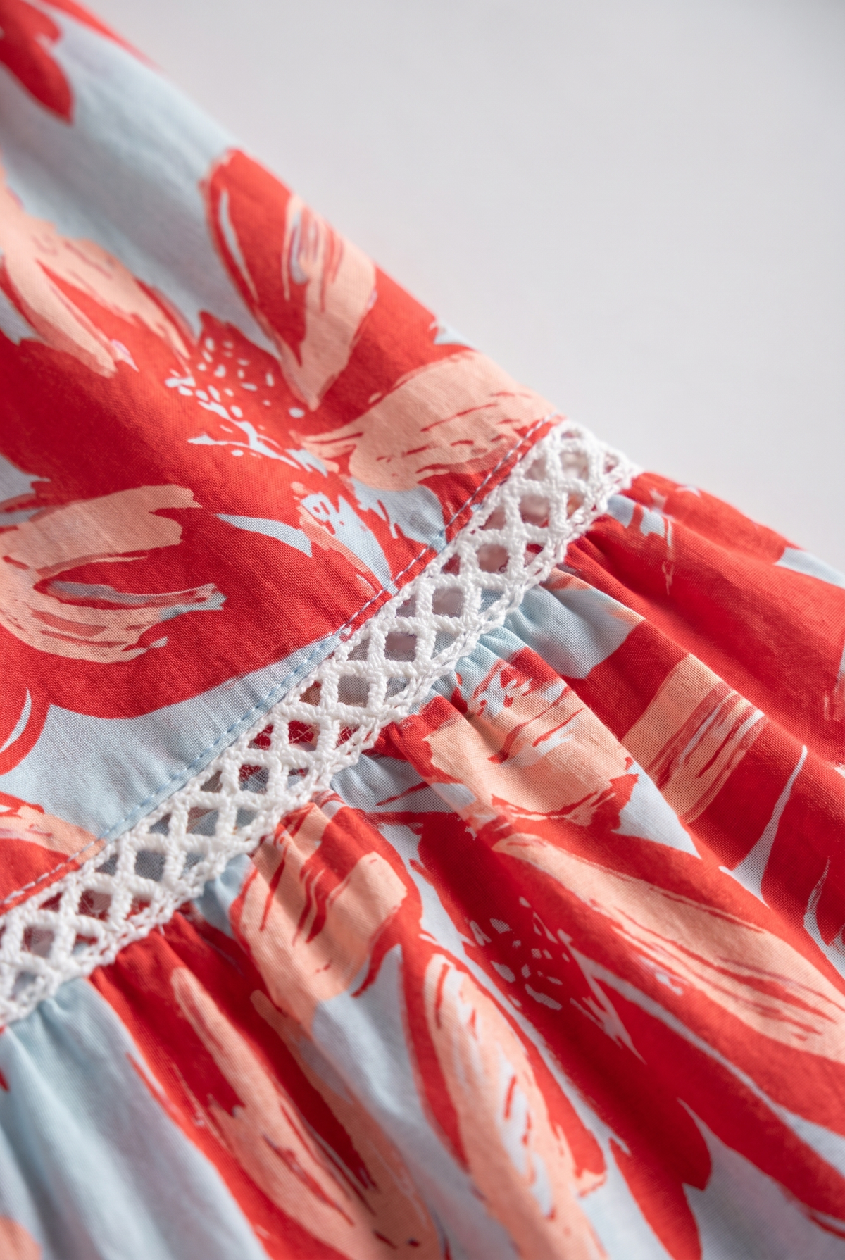 Painted The Sky Floral Maxi Dress, Macro